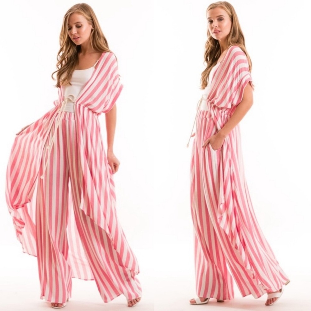 🌸 💕PRETTY IN PINK STRIPED KIMONO/DUSTER💕🌸